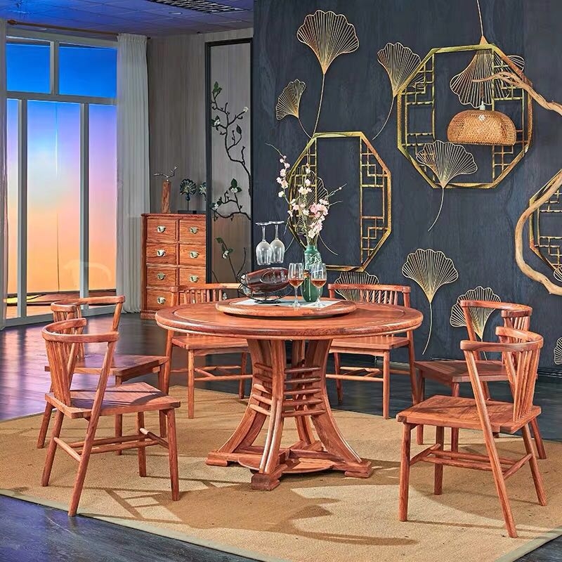 现代中式红木餐桌组合套装