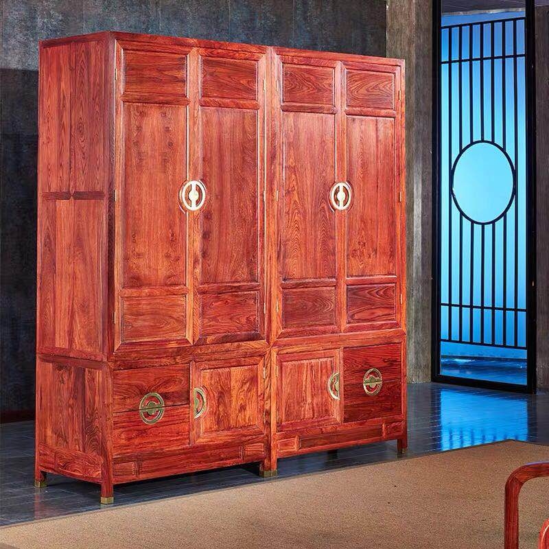 红木实木衣柜